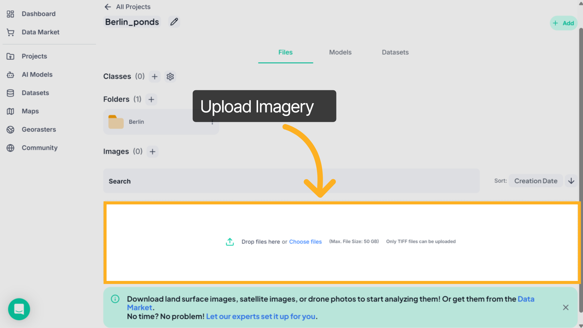 Upload Imagery