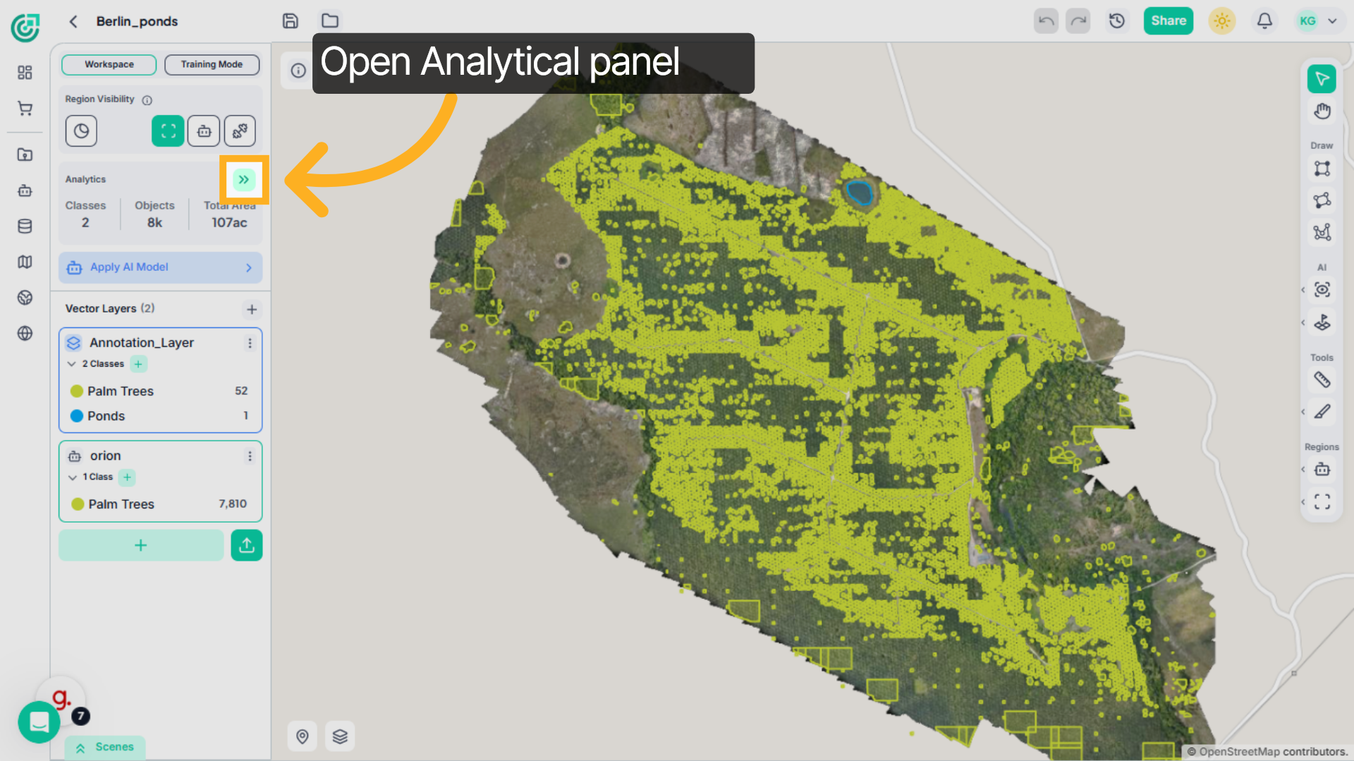 Open Analytics Panel