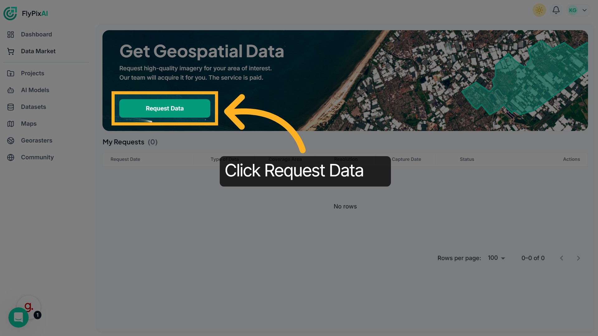 Start a New Request