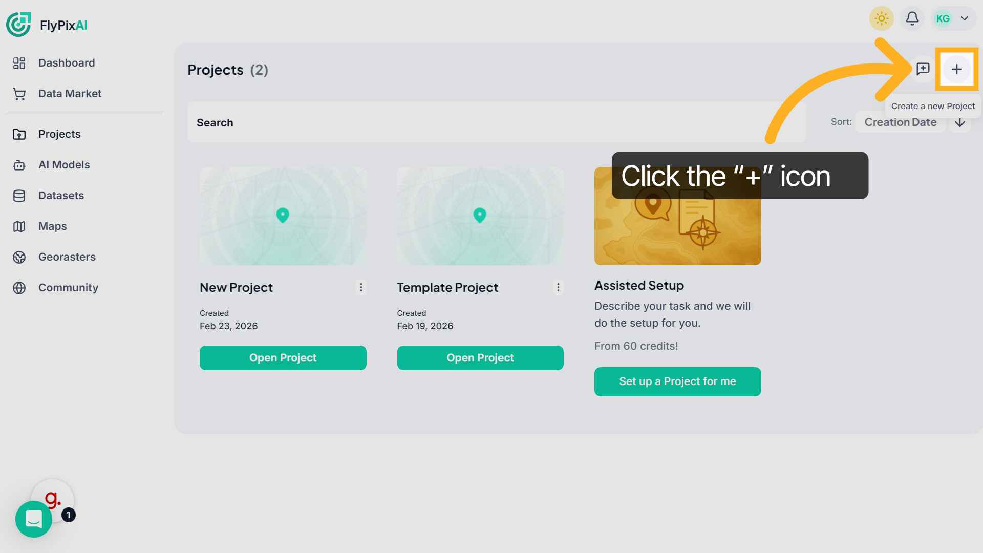 Create a New Project