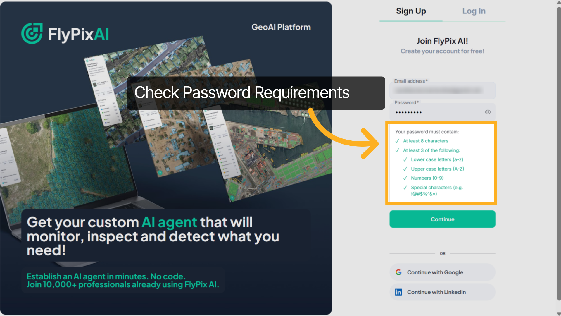 Review Password Requirements