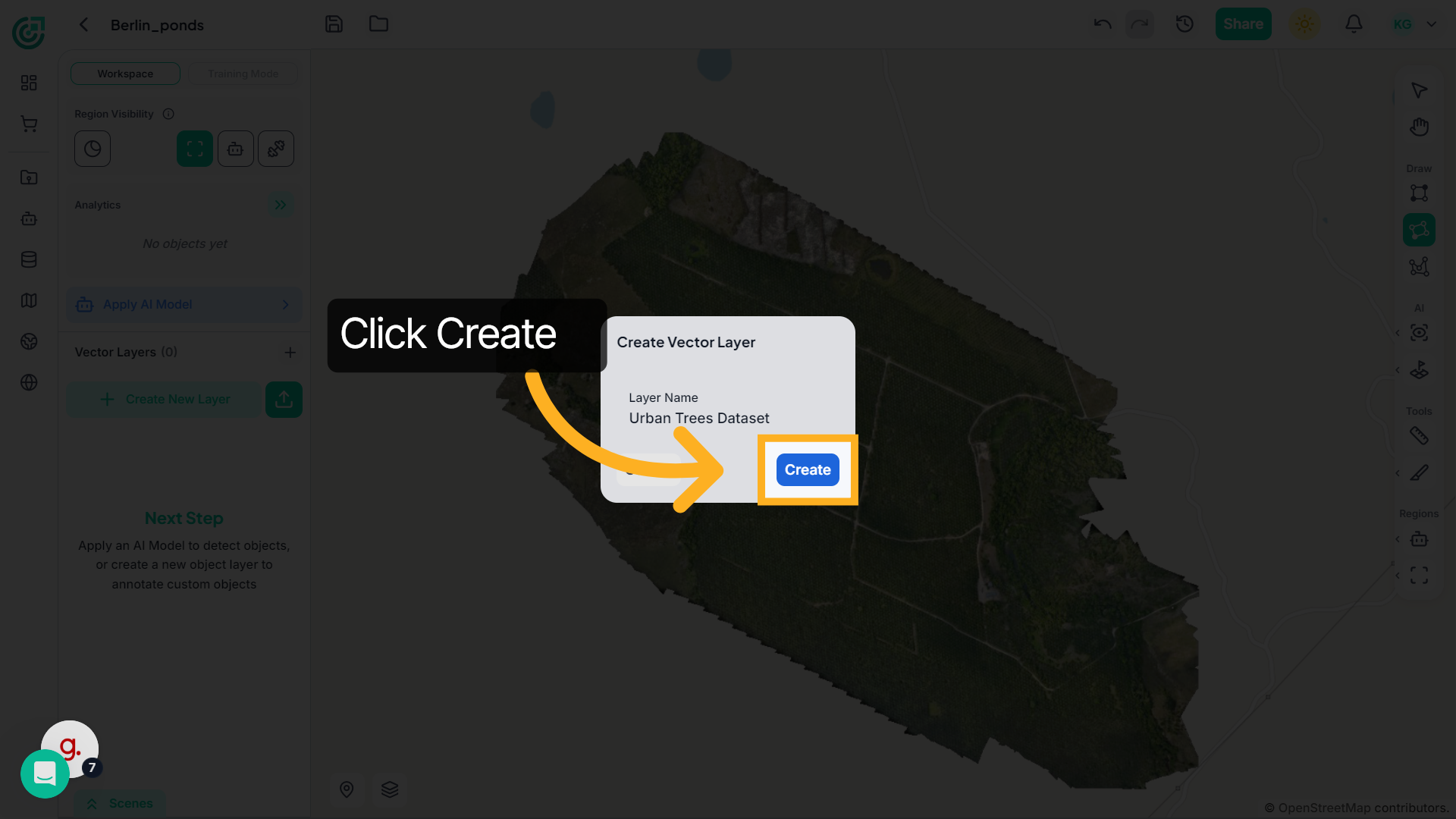 Confirm Layer Creation