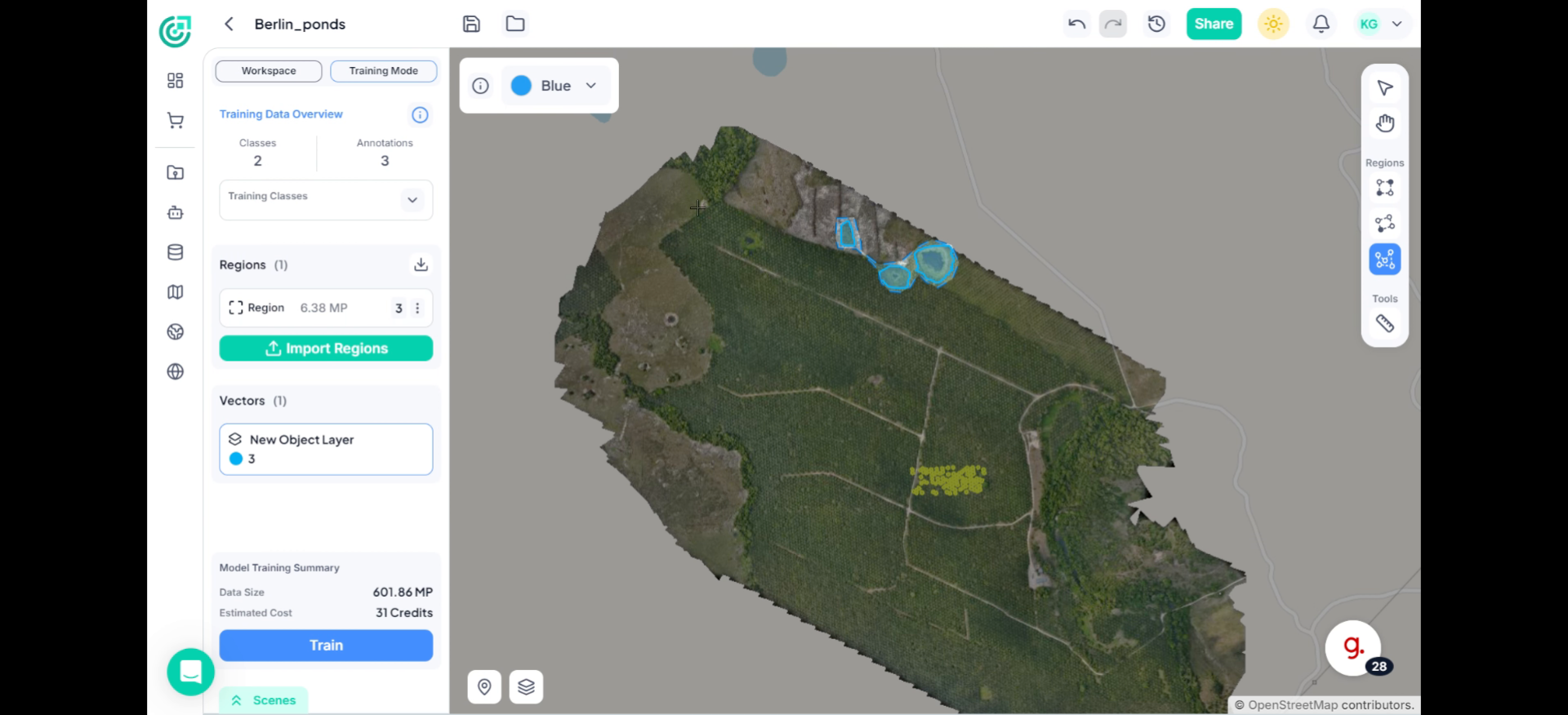 Add Regions Without Objects