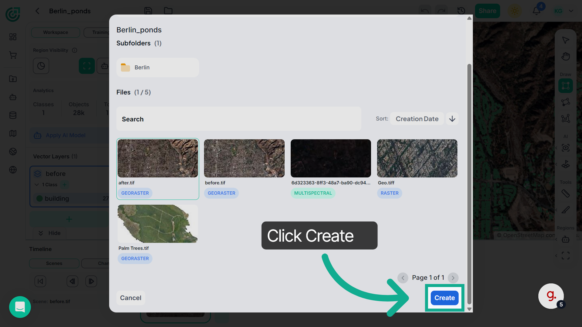 Create New Analysis