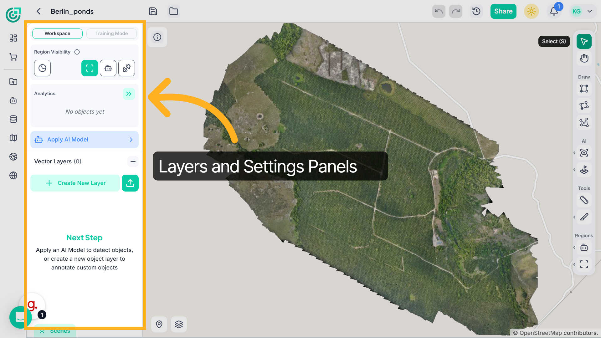 Understanding the Workspace Layout