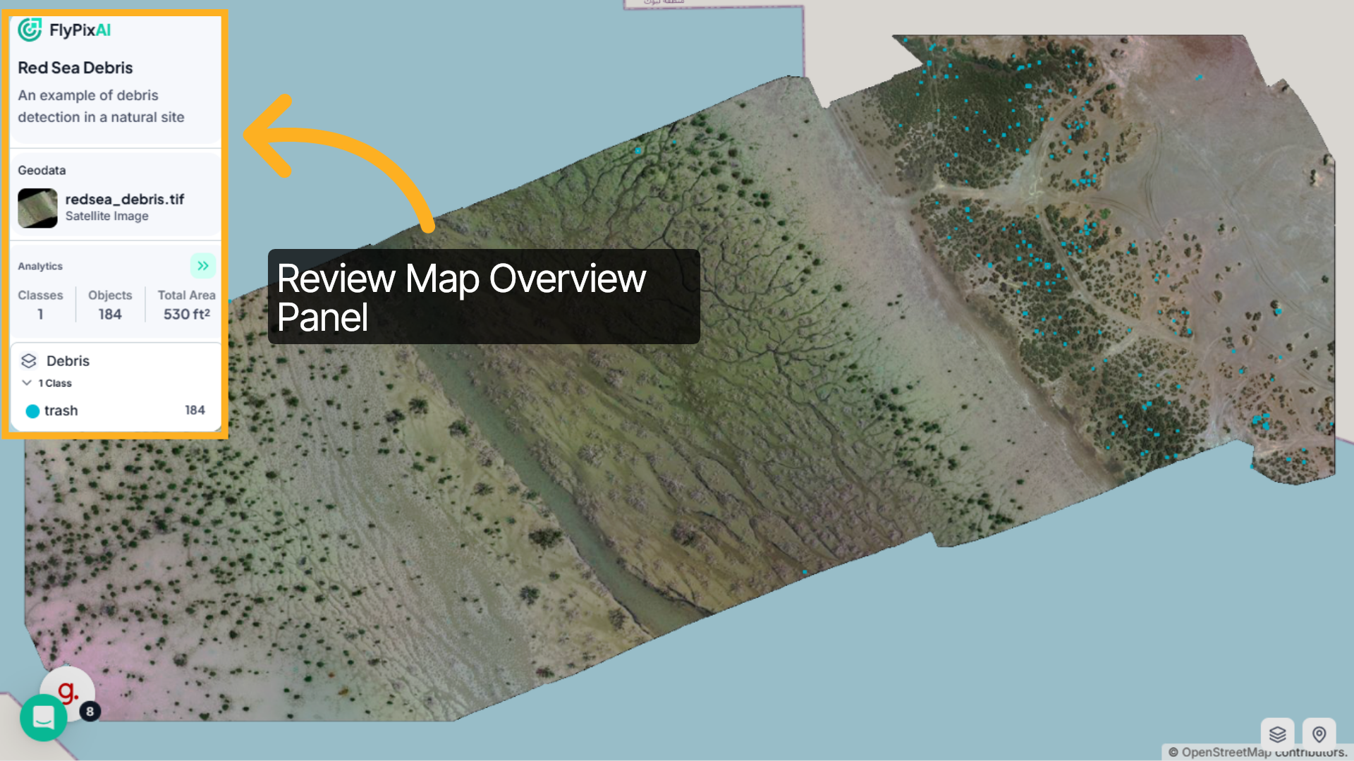 Review Map Overview Panel