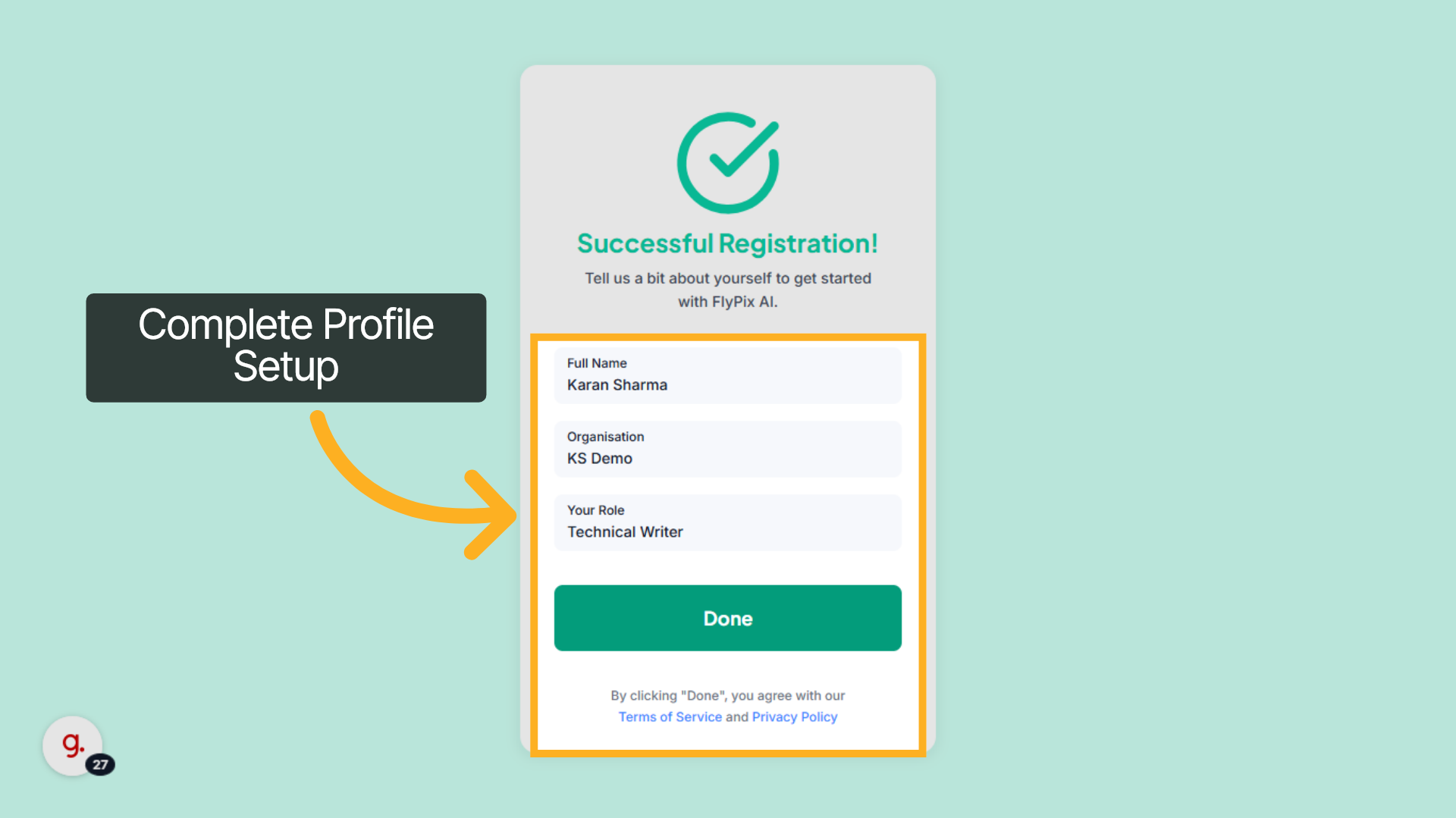 Complete Profile Setup