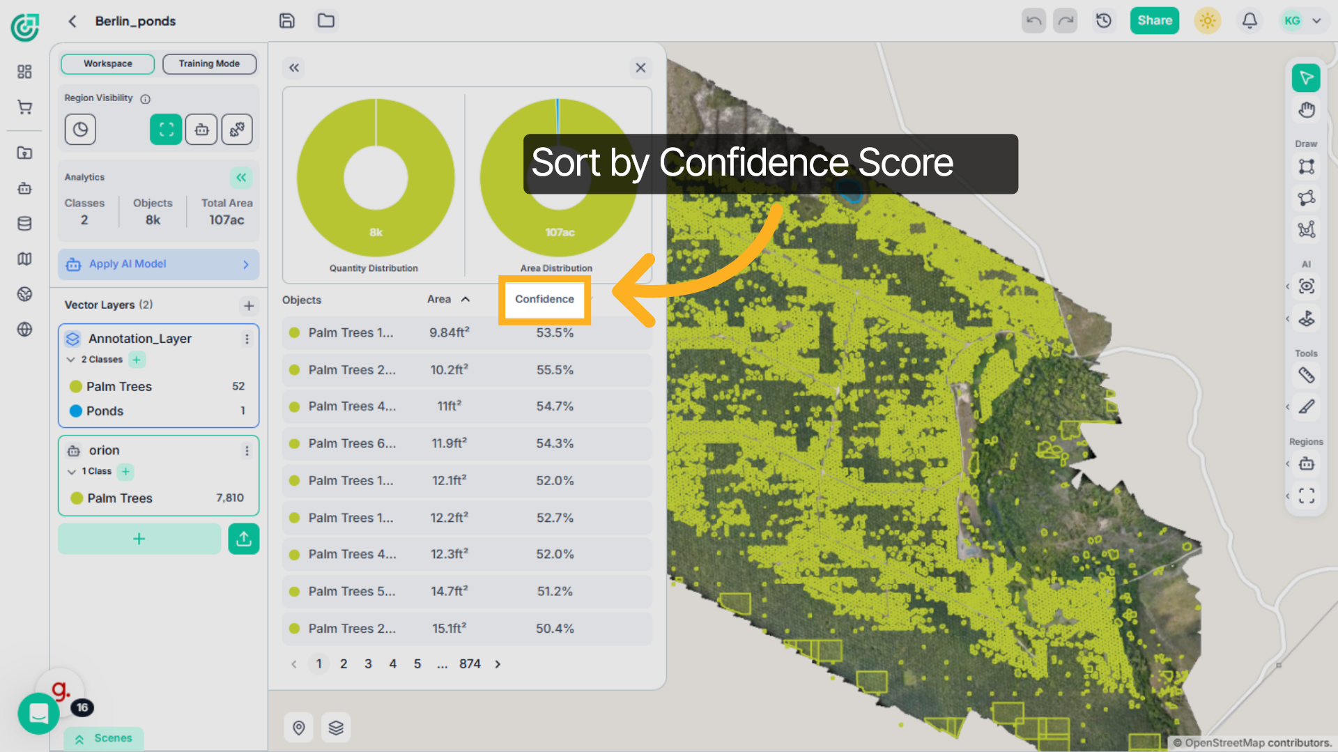 Sort by Confidence Score