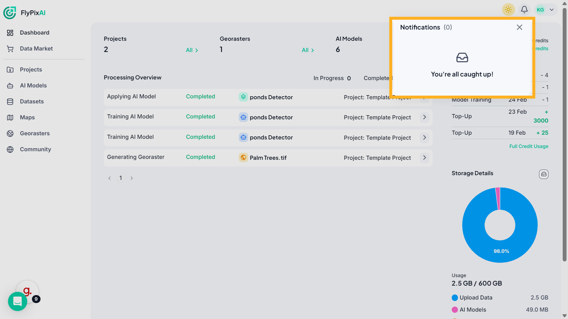 Open Notifications Panel