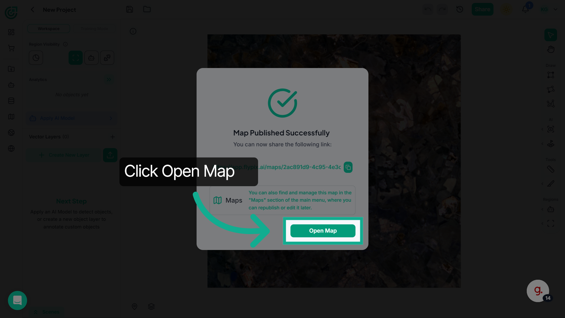 Open Published Map