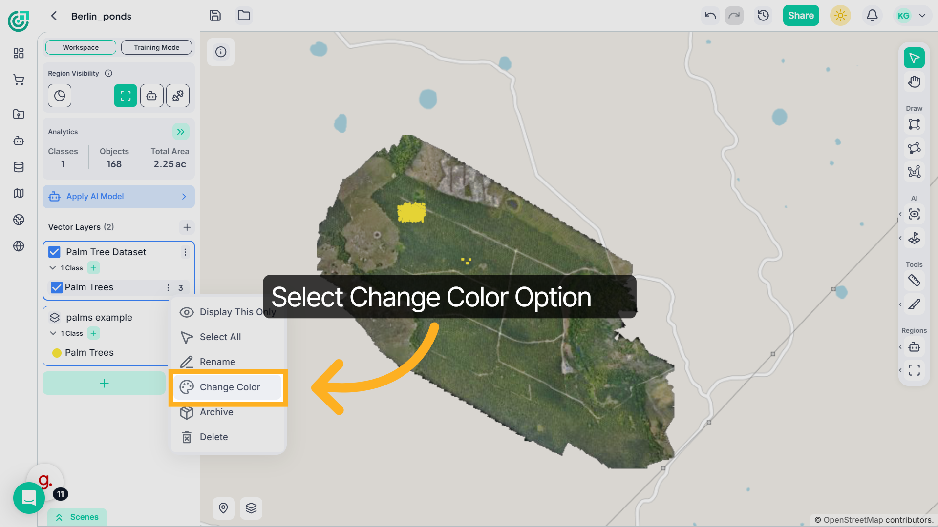Open Change Color