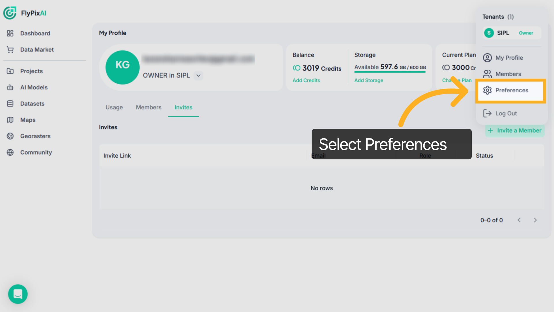 Go to Preferences