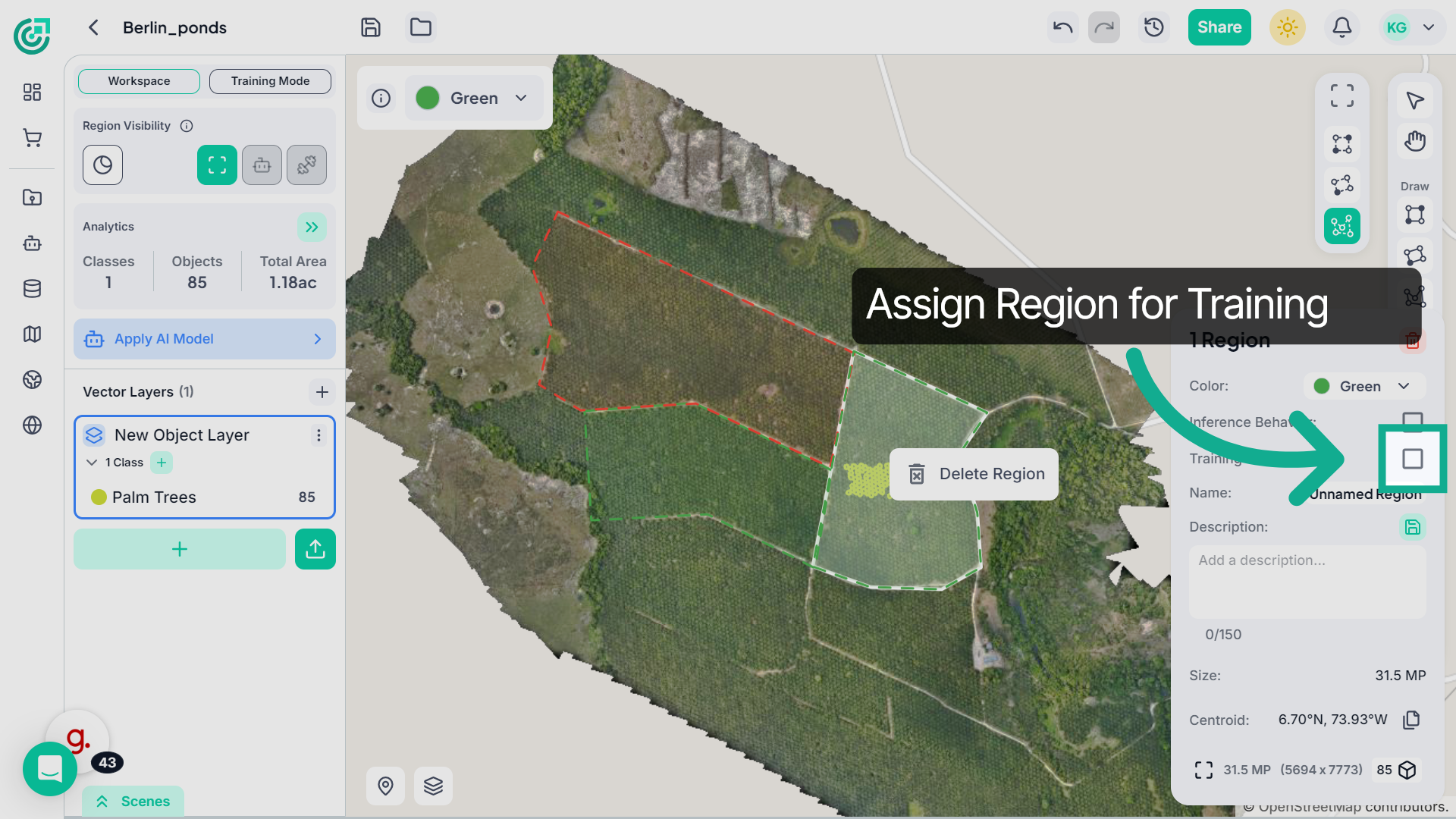 Enable Region Setting
