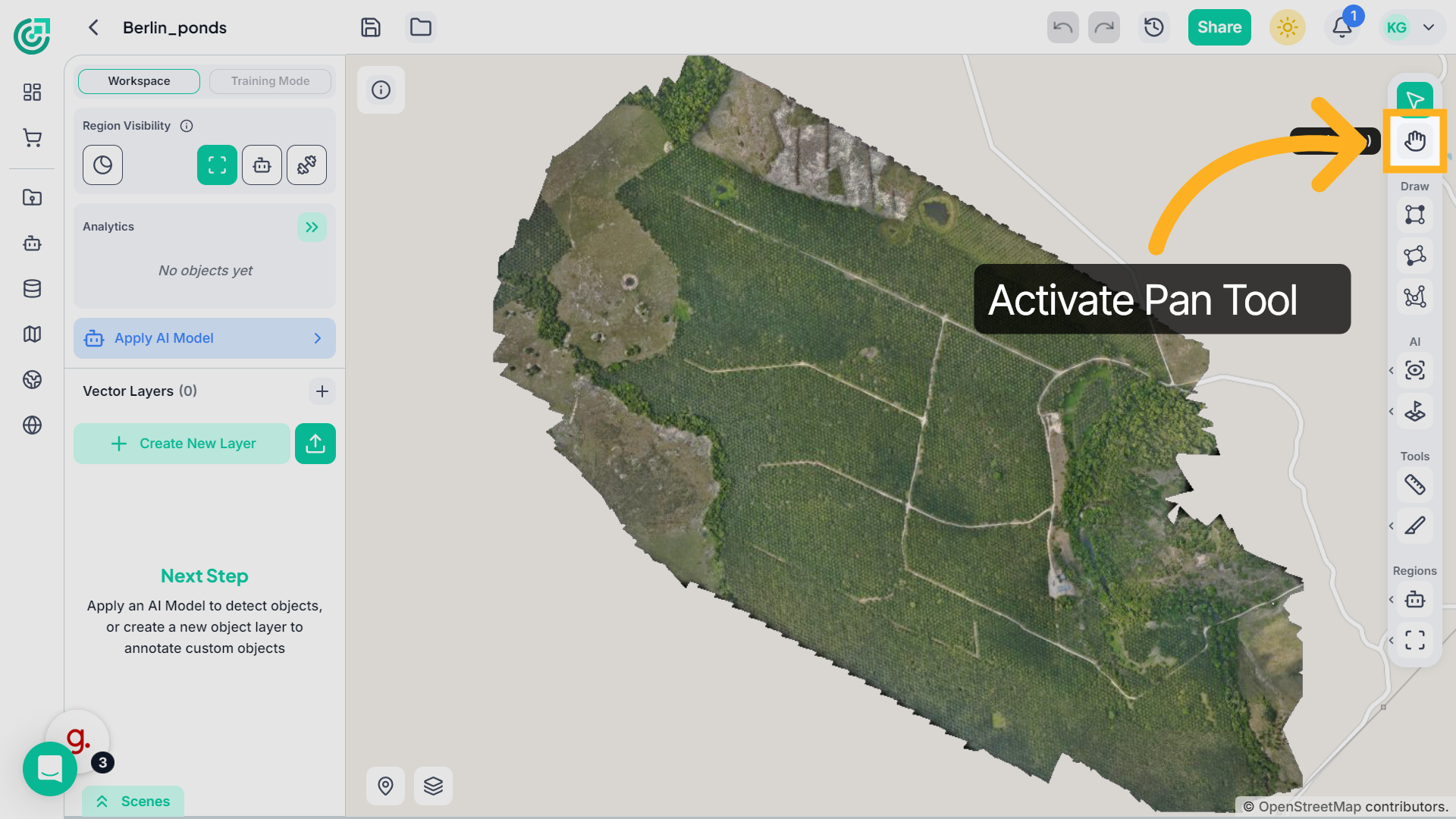 Pan Across the Map