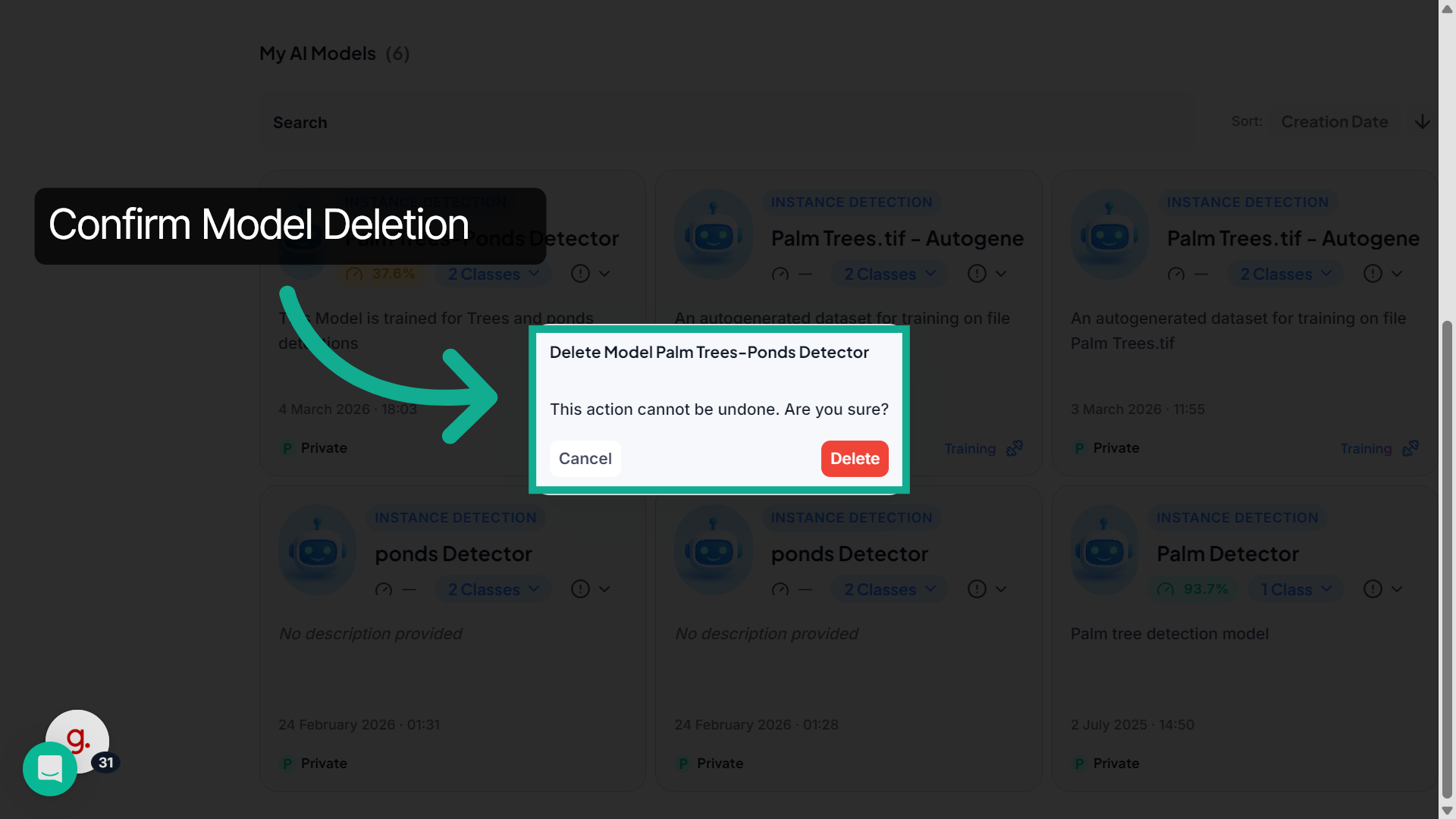 Confirm Deletion