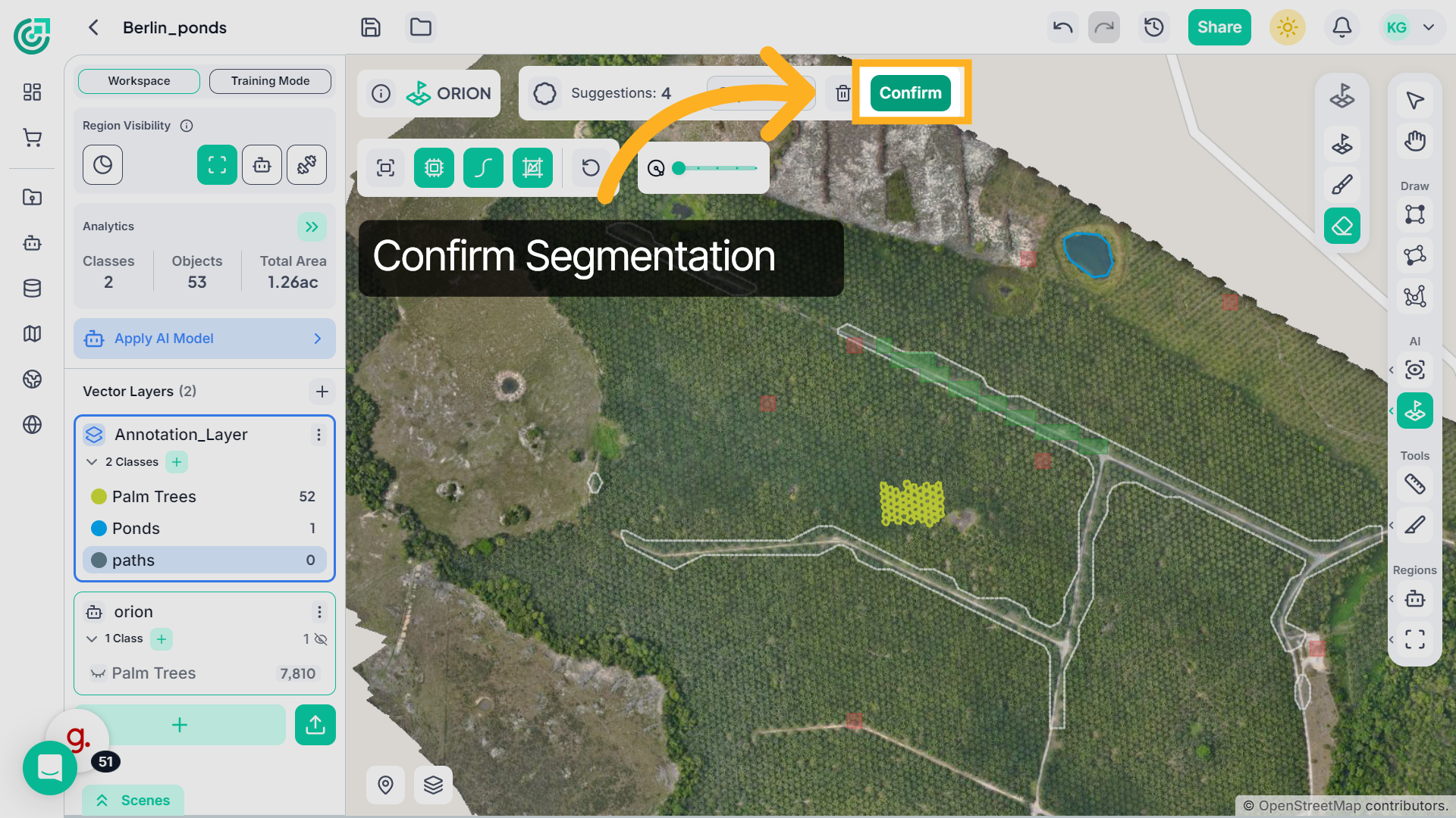 Confirm Segmentation