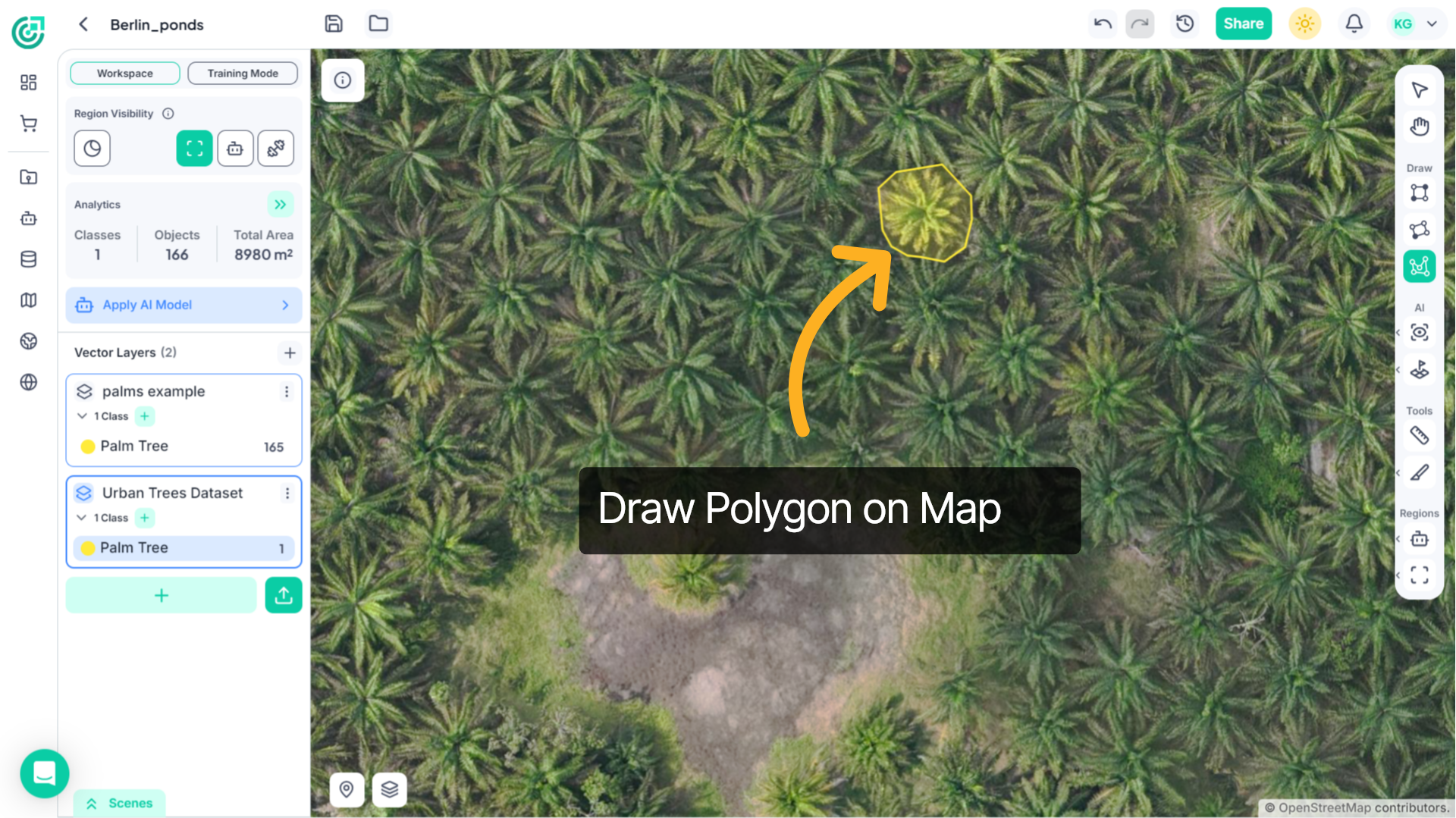 Select or Draw Object Area