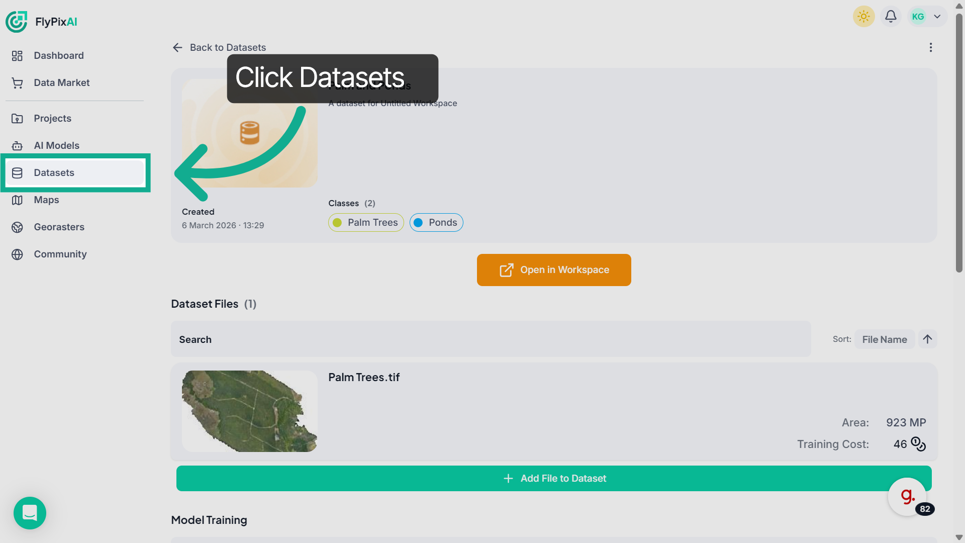 Open Datasets Section