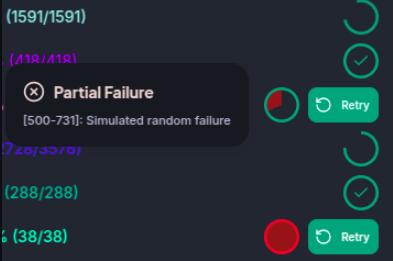 Error Details in the Task Loader