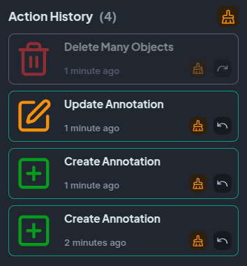 Action History List View